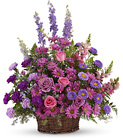 Gracious Lavender Basket from Olney's Flowers of Rome in Rome, NY